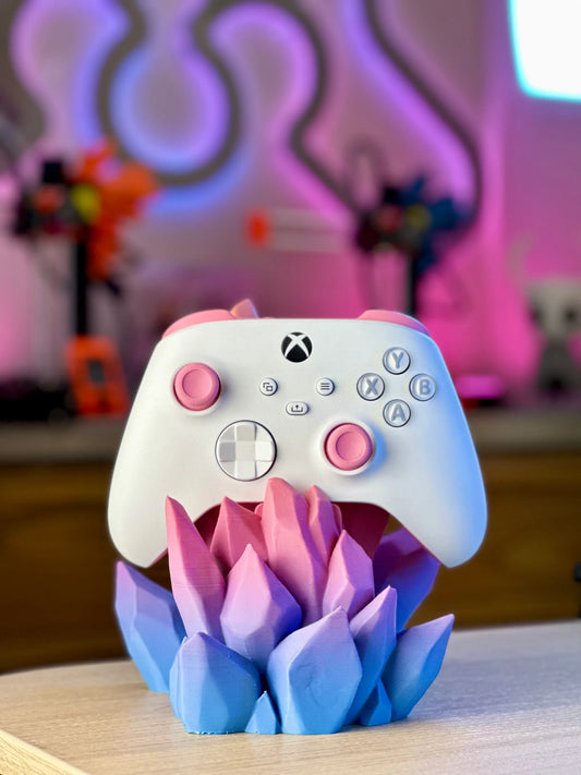 Crystal-Style Controller Stand – 3D Printed Gaming controller stand
