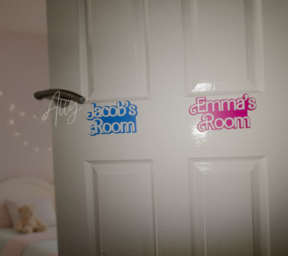 3D Printed Personalised Name Sign for Children's Bedrooms