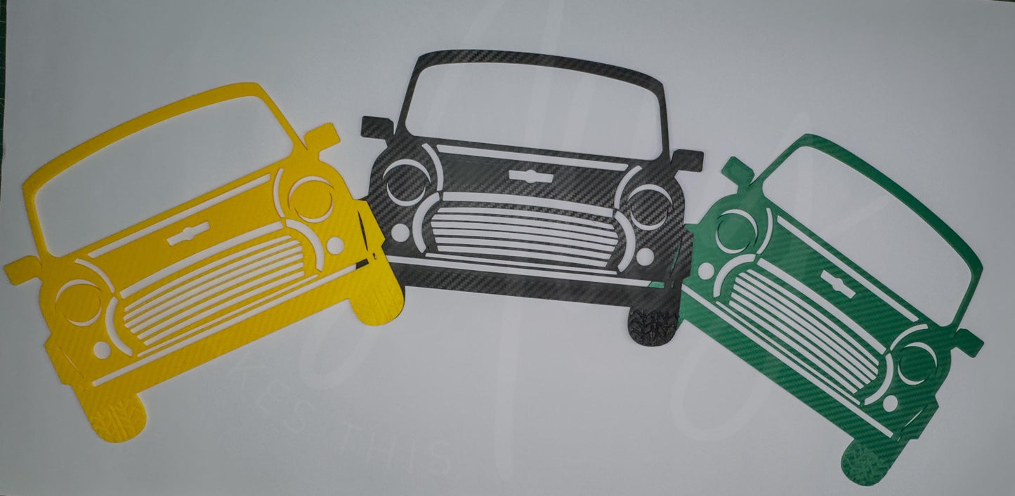 wall-mounted car profile decor in custom colour
